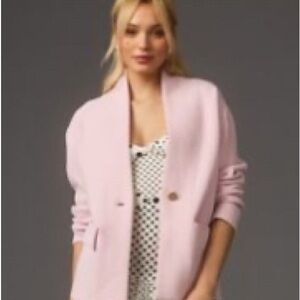 Pink Open-Front Cardigan/NVLT Anthropologie